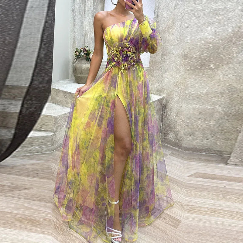 MAUREEN | FLOWY MULTICOLOR DRESS