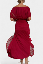 ABIGAIL | LONG FLORAL V-NECK DRESS