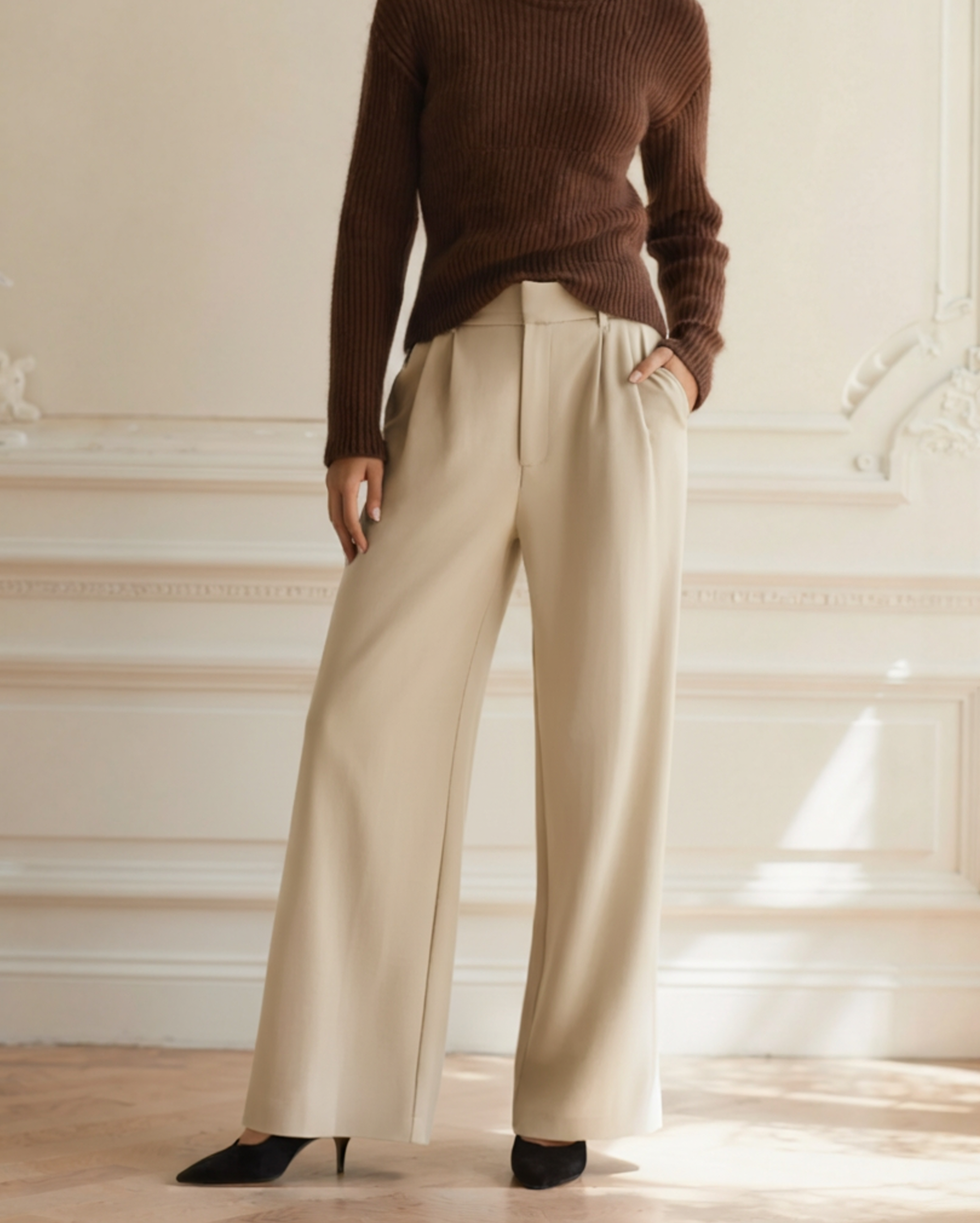 Caroline Wide-Leg Trousers