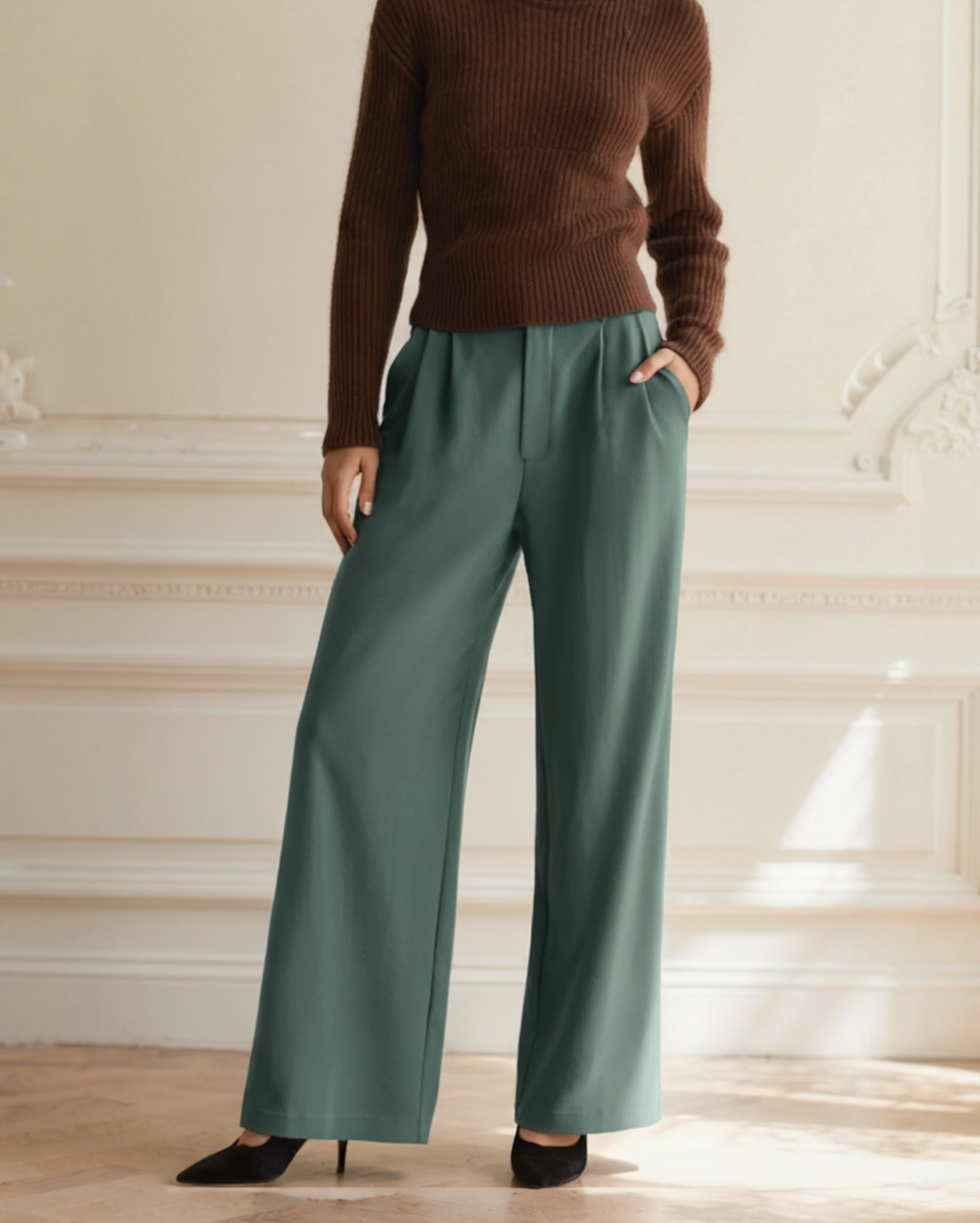 Caroline Wide-Leg Trousers