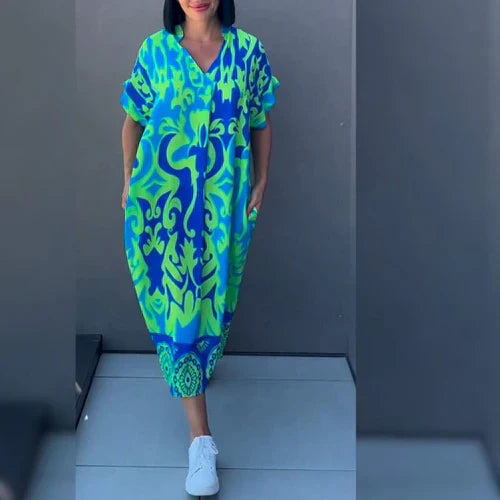 THERESA | ELEGANT PRINTED DRESS