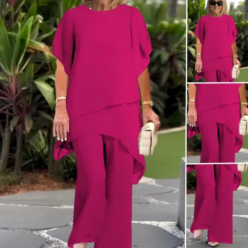 CONSTANCE | ELEGANT CHIFFON TWO-PIECE SET